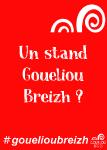 Exemple d'un stand Gouelioù Breizh sur votre festival