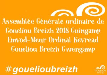 AG Gouelioù Breizh 2018 à Guingamp